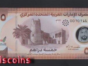 B553-UNITED ARAB EMIRATES-2022阿拉伯聯合大公國塑膠鈔票5 Dirhams(859)