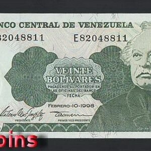 554-1 B554-VENEZUELA-1998委內瑞拉紙幣,20 Bolívares(945)