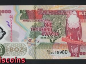 B561-ZAMBIA-2003-2012尚比亞(贊比亞)塑膠紙幣,1000 Kwacha(747)