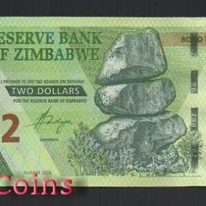 562-1 B562-ZIMBABWE--2016辛巴威紙幣2 Dollars(O)