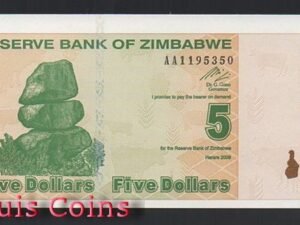 B563-ZIMBABWE--2009辛巴威紙幣5 Dollars(746)