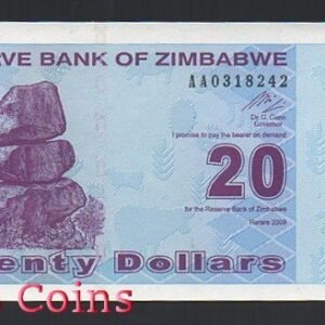 564-1 B564-ZIMBABWE--2009辛巴威紙幣20 Dollars(745)
