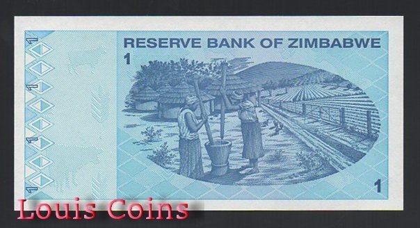 566-2 B566-ZIMBABWE--2009辛巴威紙幣1 Dollar(743)