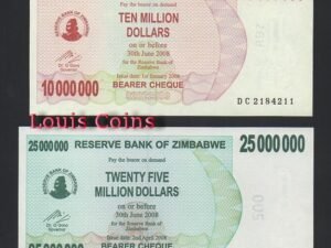 B571-ZIMBABWE--2008辛巴威大面值紙幣(七張1套)(BO)