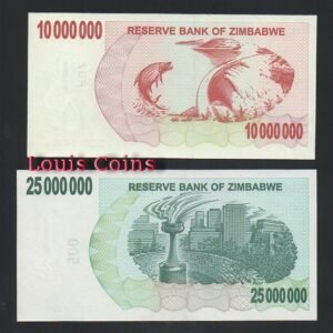 571-2 B571-ZIMBABWE--2008辛巴威大面值紙幣(七張1套)(BO)