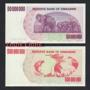 571-4 B571-ZIMBABWE--2008辛巴威大面值紙幣(七張1套)(BO)