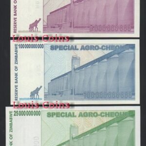 571-6 B571-ZIMBABWE--2008辛巴威大面值紙幣(七張1套)(BO)