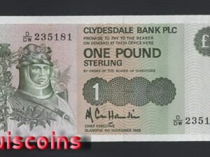 B572-SCOTLAND-1982-1988蘇格蘭紙幣1 Pounds(BO)
