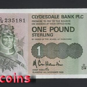 B572-SCOTLAND-1982-1988蘇格蘭紙幣1 Pounds(BO)