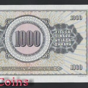 B575-YUGOSLAVIA--1978南斯拉夫紙幣1.000 Dinara(850)