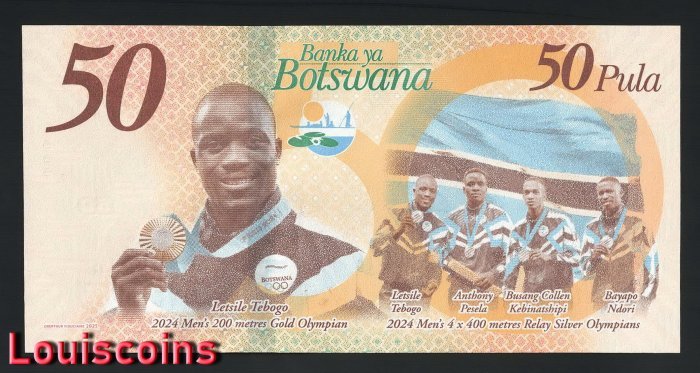 583-1 B583-BOTSWANA-2025波札那紀念紙幣-50 Pula(1314)