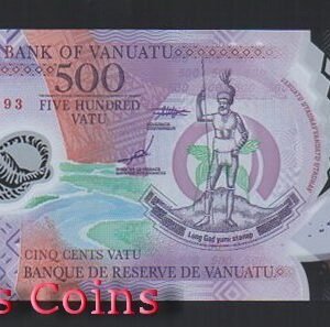 584-1 B584-VANUATU--2017萬那杜塑膠鈔票500 Vatu(411)