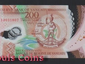 B585-VANUATU--2014萬那杜塑膠鈔票200 Vatu(1012)