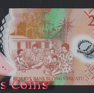 585-2 B585-VANUATU--2014萬那杜塑膠鈔票200 Vatu(1012)