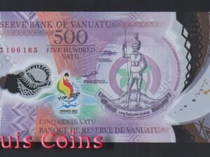 B586-VANUATU--2017萬那杜紀念塑膠鈔票500 Vatu(BO)