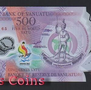 B586-VANUATU--2017萬那杜紀念塑膠鈔票500 Vatu(BO)