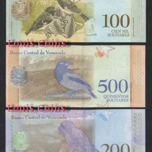 587-10 B587-VENEZUELA--委內瑞拉紙幣三套(共21張)(O)