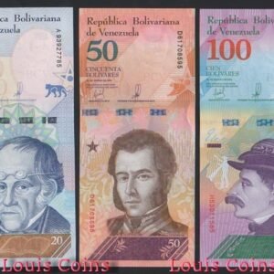 587-11 B587-VENEZUELA--委內瑞拉紙幣三套(共21張)(O)