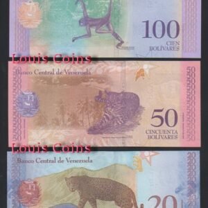 587-12 B587-VENEZUELA--委內瑞拉紙幣三套(共21張)(O)