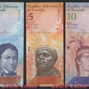 587-3 B587-VENEZUELA--委內瑞拉紙幣三套(共21張)(O)