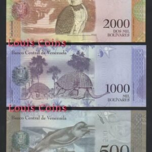 587-8 B587-VENEZUELA--委內瑞拉紙幣三套(共21張)(O)