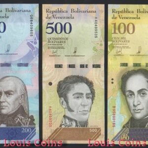 587-9 B587-VENEZUELA--委內瑞拉紙幣三套(共21張)(O)