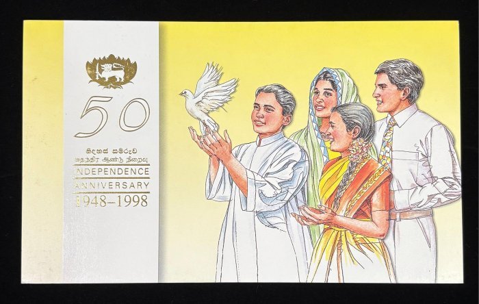 B591-Ceylon(SRI LANKA)-1998錫蘭(斯里蘭卡)塑膠紀念紙幣-200 Rupees含冊(T)