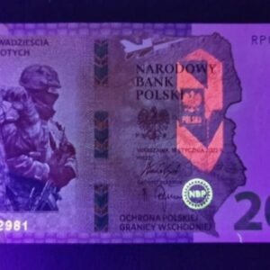 B595-POLAND-2022波蘭紀念紙幣含冊,20 Złotych(T)