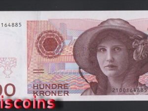 B599-NORWAY-1995-1999挪威紙幣,100 Kroner(B)