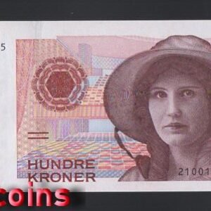 599-1 B599-NORWAY-1995-1999挪威紙幣,100 Kroner(B)