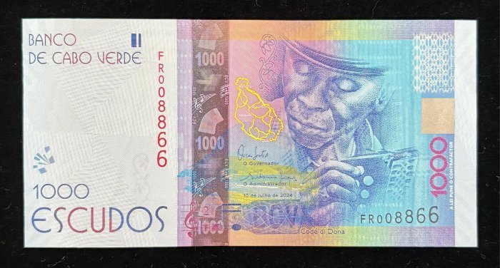 603-1 B603-CAPE VERDE-2024佛得角(維德角)紙幣-1000 Escudos(43)
