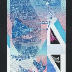 B605-EAST CARIBBEAN STATES-2019東加勒比海塑膠鈔票-10 Dollars（750）
