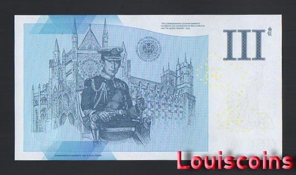 B610-GREAT BRITAIN-2023英國塑膠Fantasy Note-查爾斯登基紀念券(AO)