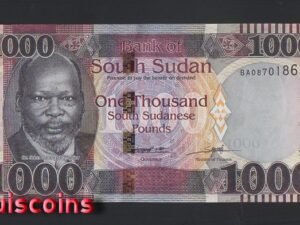 B614-SOUTH SUDAN-2020南蘇丹紙幣,1.000 South Sudanese(B)
