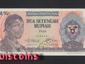 B615-INDONESIA-1968印尼紙幣,2½ Rupiah（1134）