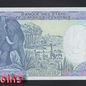 621-2 B621-CAMEROON-1986-92喀麥隆紙幣,1.000 Francs(B)