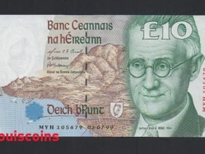 B622-IRELAND-(1993-1999)-愛爾蘭鈔票-10 Pound(BO)