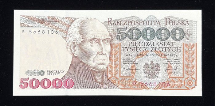 B634-POLAND-1993波蘭紙幣 -50.000 Złotych(BO)