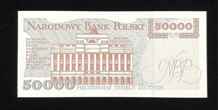 B634-POLAND-1993波蘭紙幣 -50.000 Złotych(BO)