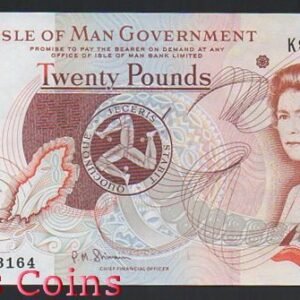 B636-ISLE OF MAN--2002男人島(曼島)紙幣20 Pounds(B)