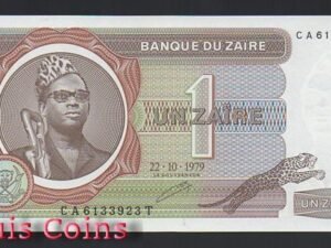 638-1 B638-ZAIRE--1979薩伊紙幣1 Zaires(O)