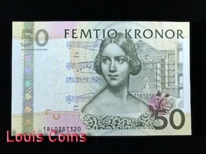 640-1 B640-SWEDEN-2004-2011瑞典紙幣,50 Kronor(1061)