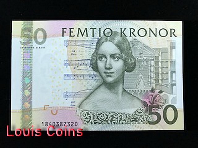 640-1 B640-SWEDEN-2004-2011瑞典紙幣,50 Kronor(1061)