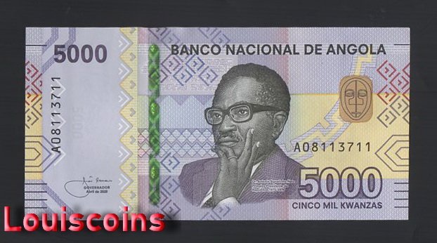 641-1 B641-ANGOLA-2020安哥拉鈔票-5.000 Kwanzas(O)