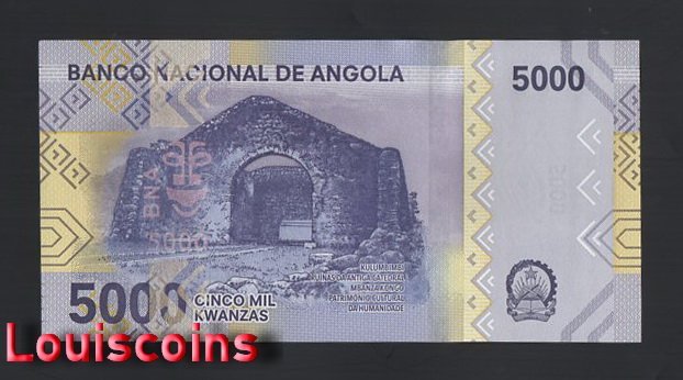 641-2 B641-ANGOLA-2020安哥拉鈔票-5.000 Kwanzas(O)