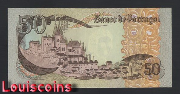 642-2 B642-PORTUGAL-1968 & 1980葡萄牙紙鈔.50 Escudos(BO)