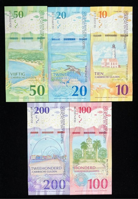 643-2 B643-CURAÇAO&SINT MAARTEN-2025庫拉索聖馬丁紙幣-10-200Caribische Gulden(683)