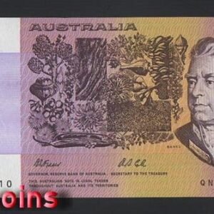 649-1 B649-Australia-1974-91澳洲鈔票-5 Dollars(AO)