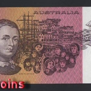 649-2 B649-Australia-1974-91澳洲鈔票-5 Dollars(AO)