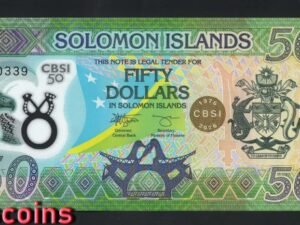 B652-SOLOMON ISLANDS-2026所羅門群島塑膠紀念紙幣-50 Dollars(338)